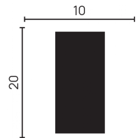 Декоративная рейка из дюрополимера ламинированная 610-65SH(3 метра) Decor-Dizayn