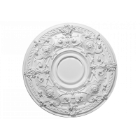 Розетка потолочная с рисунком  1.56.040 из полиуретана Европласт - Орнаментальная розетка