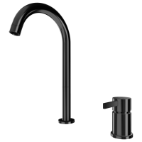 Смеситель для раковины Remer Metrica MC57LCFP, черный брашированный хром MC57LCFP