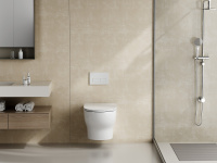 Унитаз ABBER Bequem AC1128 подвесной белый, безободковый, смыв торнадо