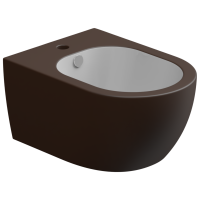 Биде подвесное биколор GSG Ceramic Design Like LKBISOBI000/035, White/Cacao Matt LKBISOBI000/035