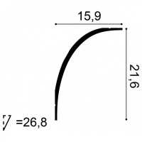 C990 Карниз гибкий Orac Decor из полиуретана - Плинтус потолочный