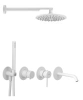 Душевая система Remer X Style X96D3SETBO, белый матовый X96D3SETBO