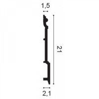 SX191 Плинтус напольный Orac Decor из дюропоплимера
