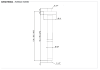 Кронштейн потолочный для верхнего душа 30 см Remer INOX SS347N30, нержавеющая сталь SS347N30
