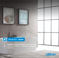 Акриловая ванна ABBER AB9335-1.7 R белая