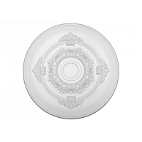 Розетка потолочная с рисунком  1.56.049 из полиуретана Европласт - Орнаментальная розетка