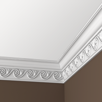 Карниз из полиуретана 1.50.250 Европласт - Плинтус потолочный с рисунком