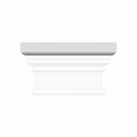 Декоративный элемент верхний из ЛДФ Ultrawood  D 4200 (220x30x43)