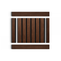 Стеновая панель из дюрополимера HIWOOD LV123N BR396K - 3D Панель