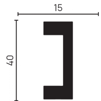Декоративная рейка из дюрополимера ламинированная  618-65PR(3 метра) Decor-Dizayn