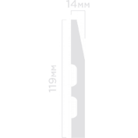 Плинтус напольный из дюрополимера HIWOOD B120