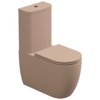 Чаша напольного унитаза биколор GSG Ceramic Design Like LKMBLBI000/032P, White/Cipria Matt LKMBLBI000/032P