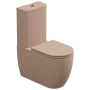 Чаша напольного унитаза биколор GSG Ceramic Design Like LKMBLBI000/032P, White/Cipria Matt LKMBLBI000/032P