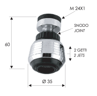 Аэратор на шарнире F22/M24 Remer 82 82