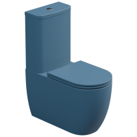 Чаша напольного унитаза биколор GSG Ceramic Design Like LKMBLBI000/027P, White/Denim Matt LKMBLBI000/027P