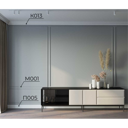 PX005 Плинтус напольный из экополимера Cosca 108х12х2000