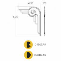 Угловой элемент RODECOR 0312RAR
