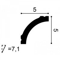 CB521N Карниз Orac Decor из Durofoam (полистирол средней плотности) - Плинтус потолочный