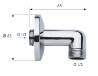 Шланговое подключение для душа Remer 309 309