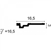 C353 Карниз Orac Decor из полиуретана - Плинтус потолочный