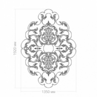 Розетка RODECOR 87110br потолочная из полимерного гипса - Готовое решение Rodecor из элементов