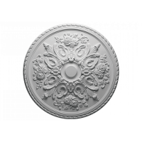 Розетка потолочная с рисунком  1.56.025 из полиуретана Европласт - Орнаментальная розетка