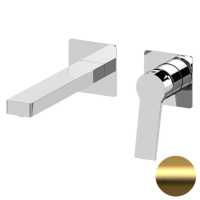 Смеситель для раковины Remer Slash SL15PBG, золото брашированное SL15PBG