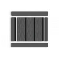 Стеновая панель из дюрополимера HIWOOD LV127W GR15K - 3D Панель