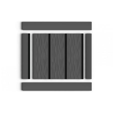 Стеновая панель из дюрополимера HIWOOD LV127W GR15K - 3D Панель