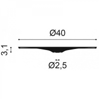 R61 Розетка потолочная с рисунком Orac Decor из полиуретана - Орнаментальная розетка