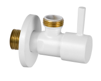 Запорный вентиль 1/2*1/2 Remer 128L1212BO, белый матовый 128L1212BO