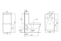 Унитаз ABBER Rechteck AC1210TMB компакт черный матовый, безободковый, смыв торнадо