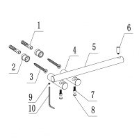 Бумагодержатель ABBER Osten 316 AA1831BG золото брашированное