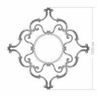 Розетка RODECOR 87503cn потолочная из полимерного гипса - Готовое решение Rodecor из элементов