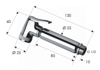 Гигиенический душ Remer 332OLNOX, черный матовый 332OLNOX