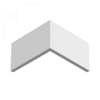 Профиль из ЛДФ белый Ultrawood арт. BO 4112 p (2000 х 108 х 12 мм)