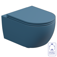 Чаша подвесного унитаза биколор GSG Ceramic Design Like LKWCSOBI000/027, White/Denim Matt LKWCSOBI000/027