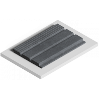 Стеновая панель из дюрополимера HIWOOD LV124L S381A - 3D Панель