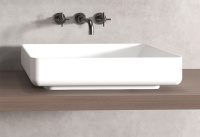 Раковина накладная ABBER Stein AS2629 белая матовая