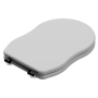 Крышка с сиденьем для подвесного унитаза с микролифтом GSG Ceramic Design Time TICOPRCCCR000, белый глянцевый TICOPRCCCR000