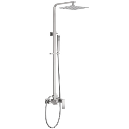 Душевая стойка ABBER Wasserfall AF8616SPL с изливом, сатин
