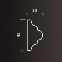 Молдинг 2 RODECOR 04308RD