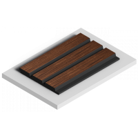 Стеновая панель из дюрополимера HIWOOD LV124 BR396K - 3D Панель