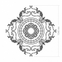 Розетка RODECOR 87502cn потолочная из полимерного гипса - Готовое решение Rodecor из элементов