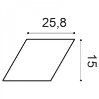 W100 Декоративная панель Rombus Orac Decor из полиуретана