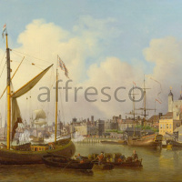 Картина: Samuel Scott, The Thames and the Tower of London Supposedly on the Kings Birthday