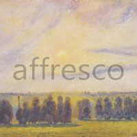 Картина: Камиль Писсарро, Закат в Эраньи