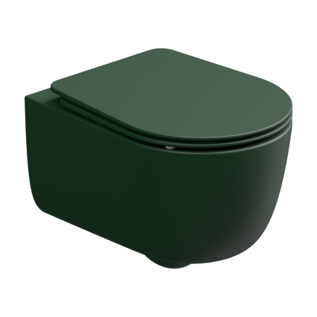 Чаша подвесного унитаза со смывом Smart Clean GSG Ceramic Design Hit! HIWCSO036, Smeraldo Matt HIWCSO036