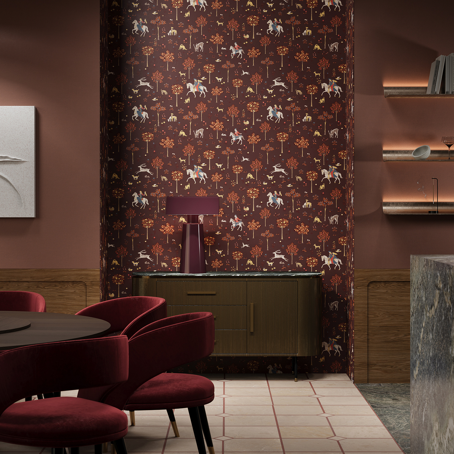 Новинка в ассортименте: флизелиновые обои и панно Loymina «Шервуд»